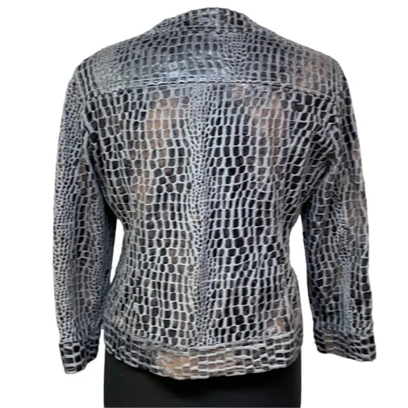 Ruby Rd Textured Animal Print Jacket - Picture 2 of 4